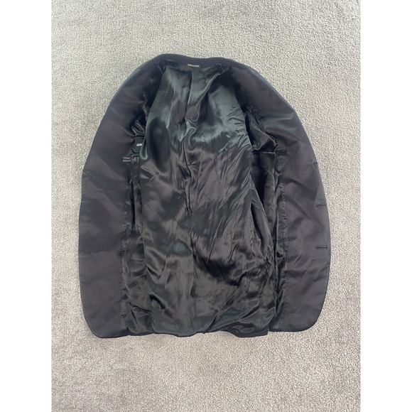 Vintage Giorgio Armani Tuxedo Jacket 42R Black Wool Silk Lined Formal Italy - Picture 8 of 16